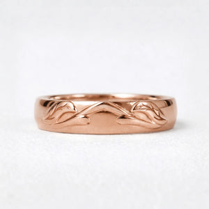 Ivy’s Spark | Diamond Leaf Wedding Band.