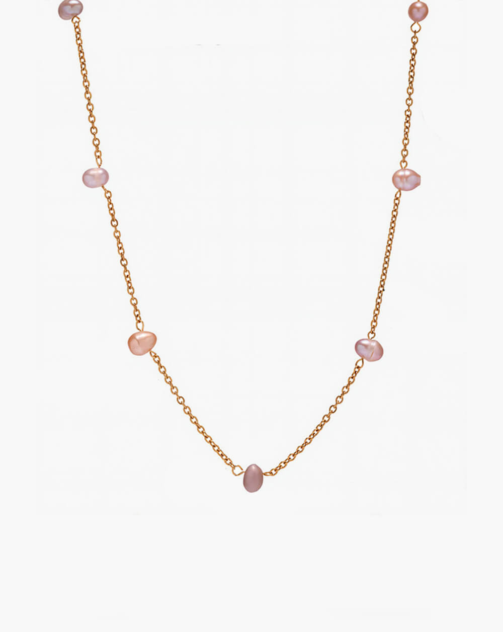 Elegant Blush Pink Freshwater Pearl Collar Necklace