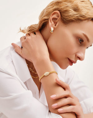 Golden Starburst Diamond Huggie Hoops Earrings