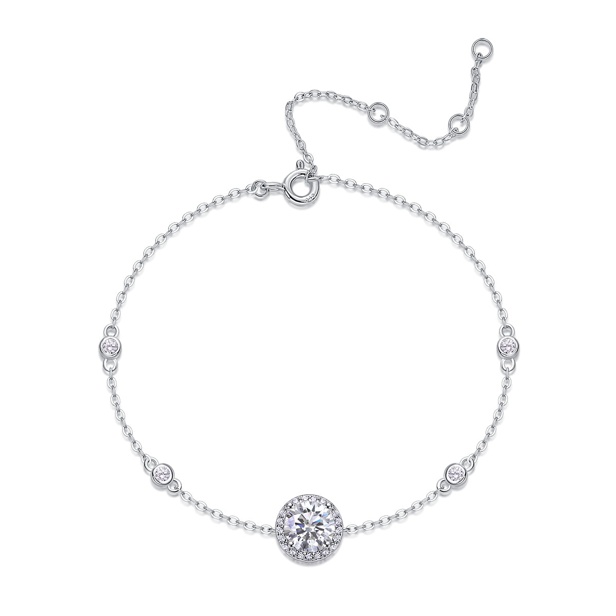 Delicate Sphere Charm Station Bracelet - Stellaradorn