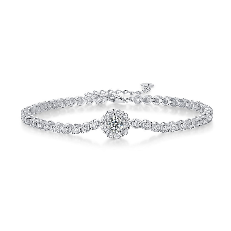 Sparkling Cluster Tennis Bracelet - Stellaradorn