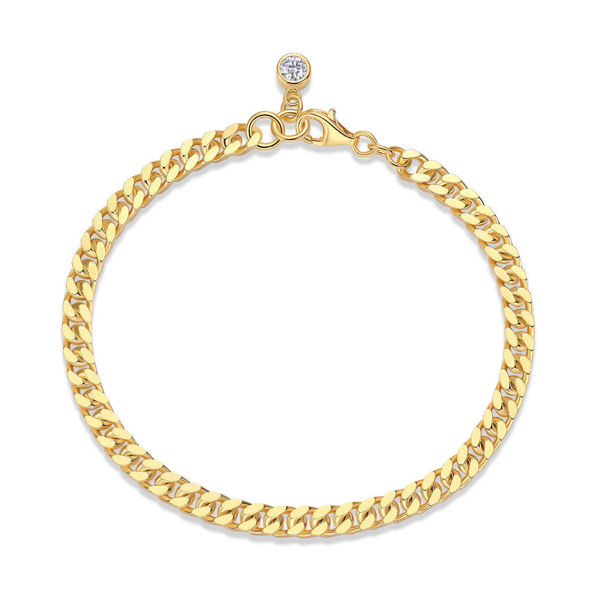 Gold Cuban Link Chain Bracelet - Stellaradorn