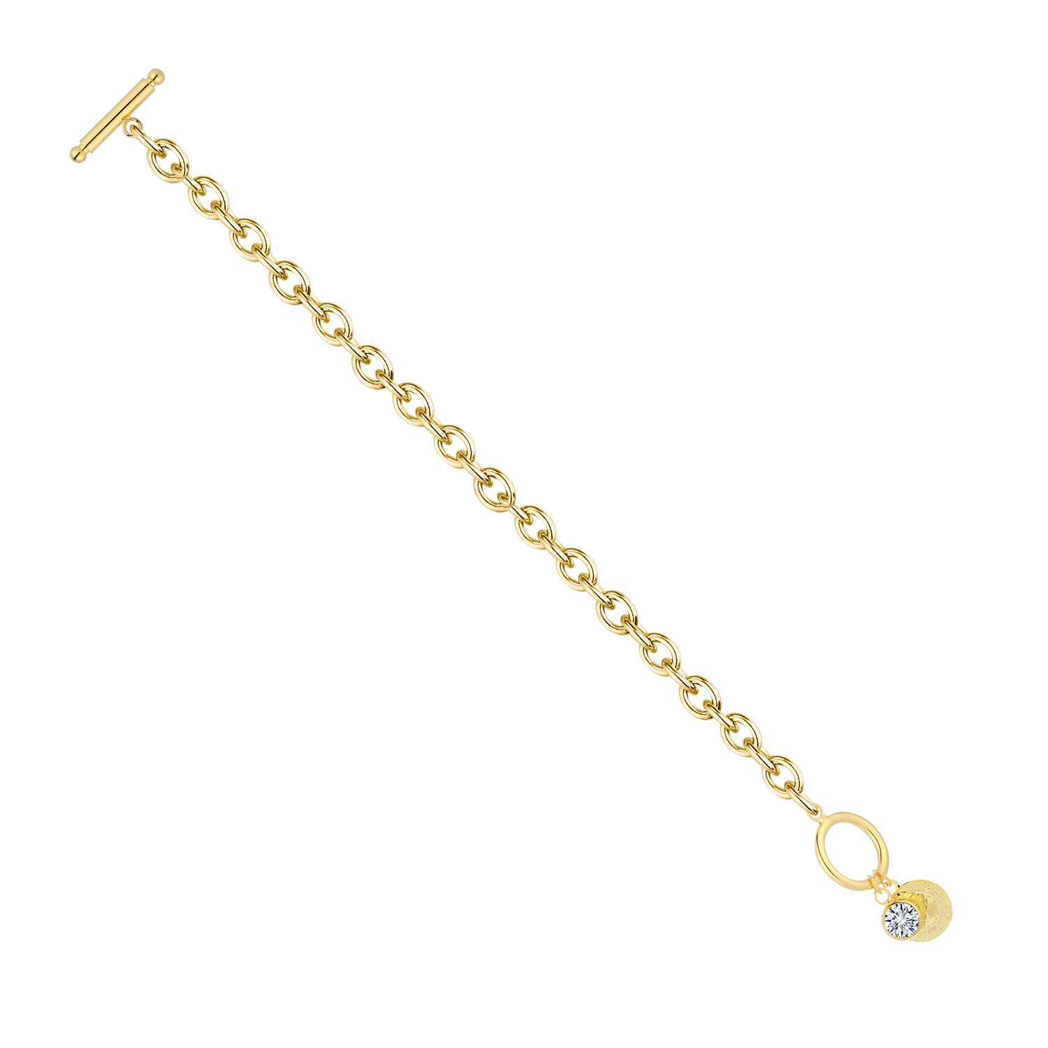 Elegant Charm Toggle Gold Bracelet - Stellaradorn