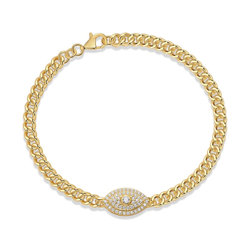 Evil Eye Gold Protection Bracelet - Stellaradorn