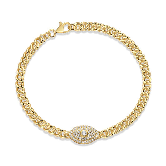 Evil Eye Gold Protection Bracelet - Stellaradorn