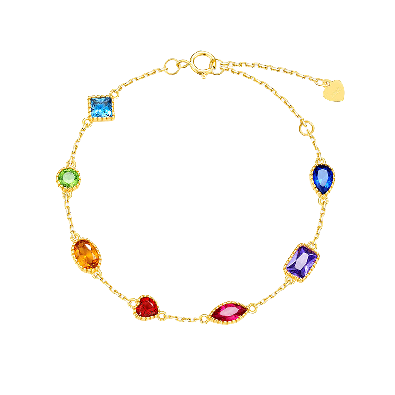 Kaleidoscope Rainbow Station Bracelet - Stellaradorn