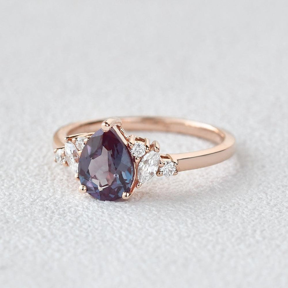 Celia’s Hue | Pear Lab Alexandrite Ring.