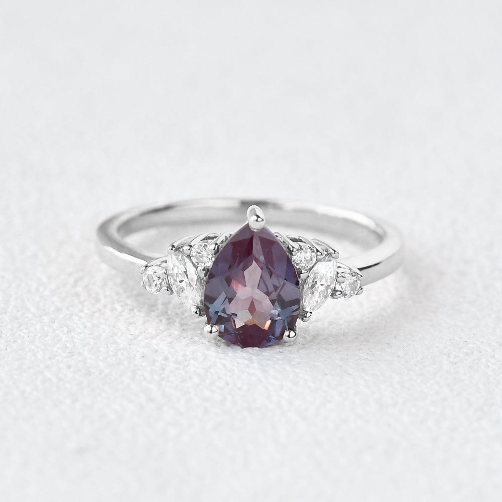 Celia’s Hue | Pear Lab Alexandrite Ring.