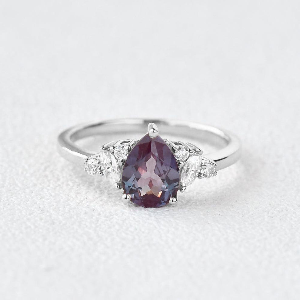 Celia’s Hue | Pear Lab Alexandrite Ring.
