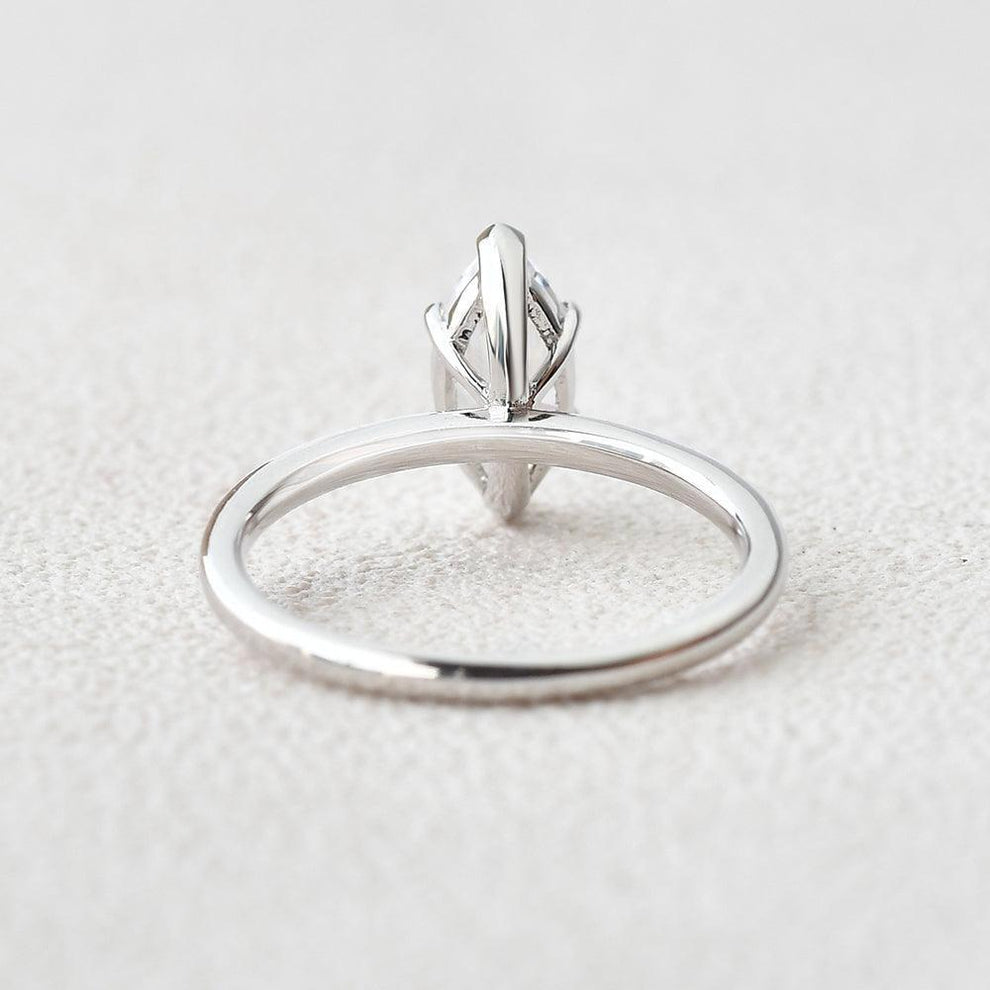 Grace’s Classic | 1.0CT Marquise Diamond Solitaire Engagement Ring.