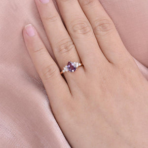 Celia’s Hue | Pear Lab Alexandrite Ring.