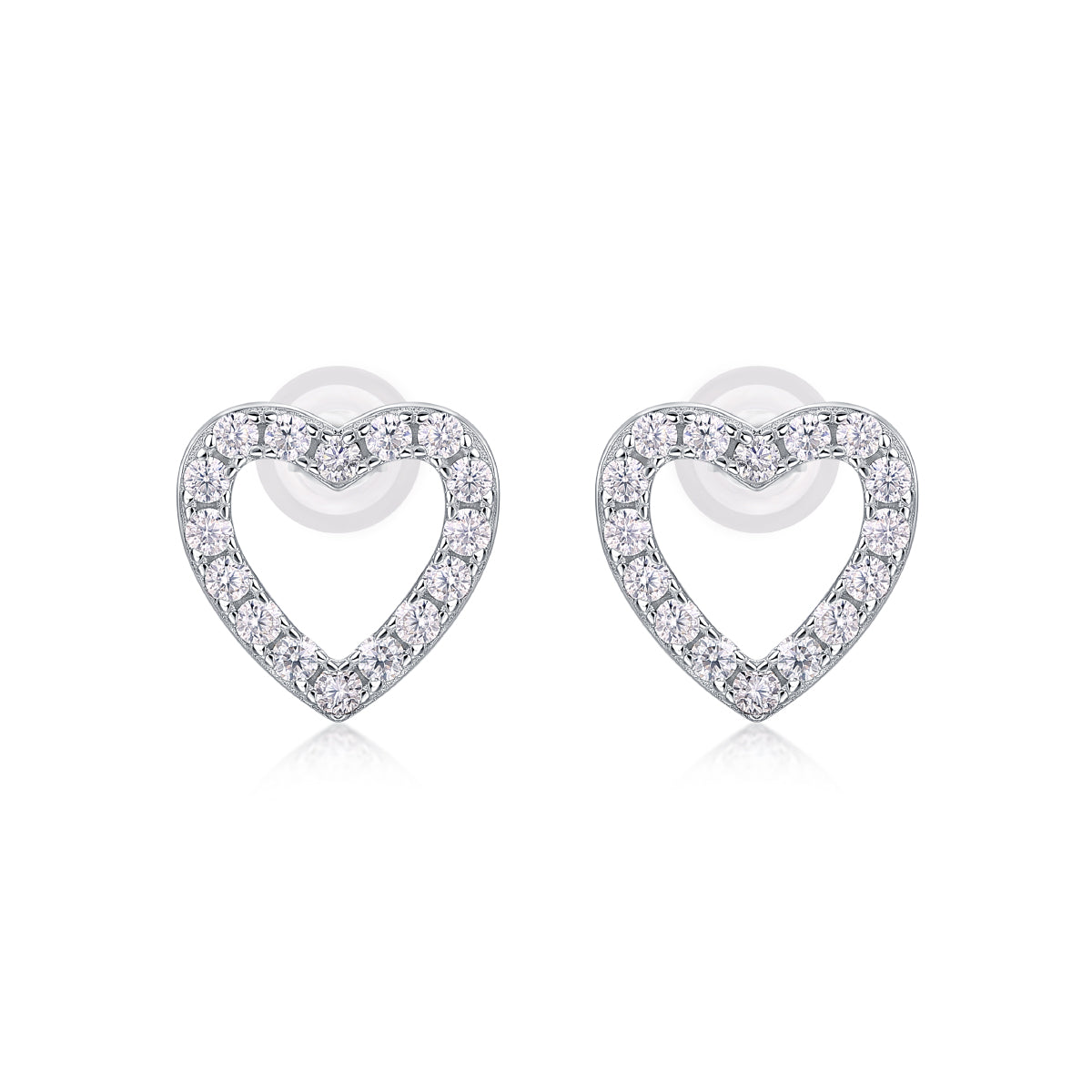 Sparkling Hearts Elegant Stud Earrings - Stellaradorn