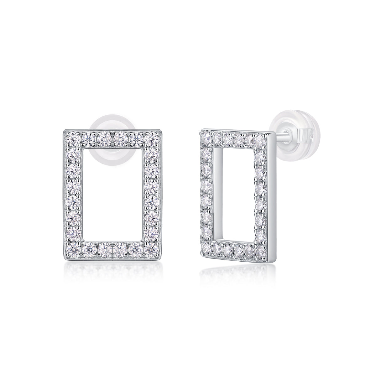 Gleaming Square Stud Earrings - Stellaradorn