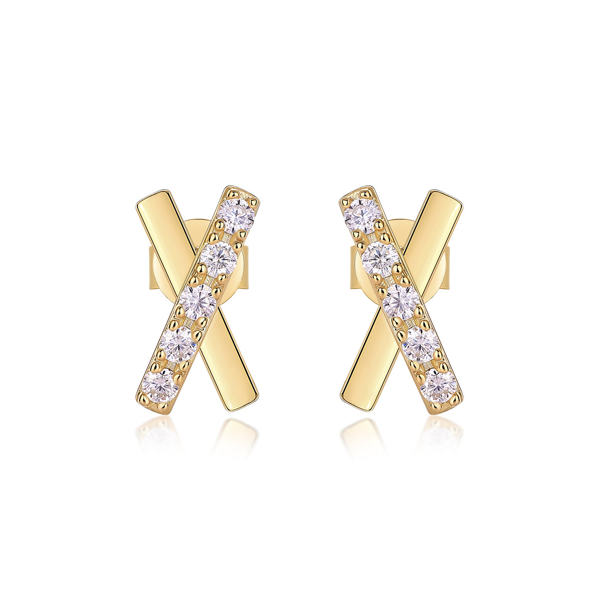 Dazzling Cross Stud Earrings - Stellaradorn