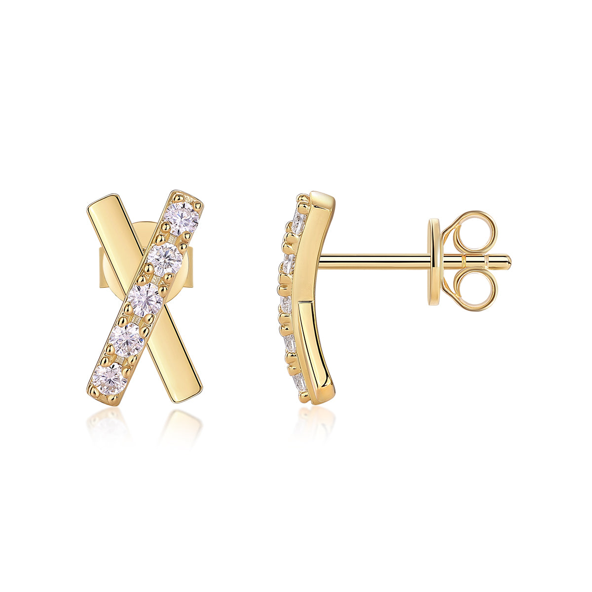 Dazzling Cross Stud Earrings - Stellaradorn