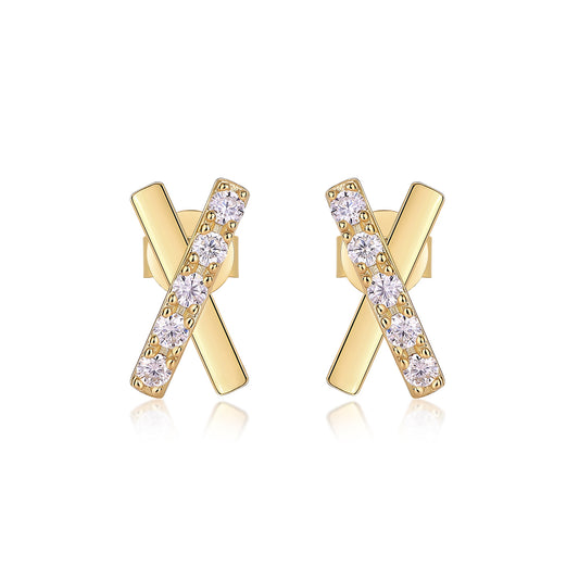 Dazzling Cross Stud Earrings - Stellaradorn