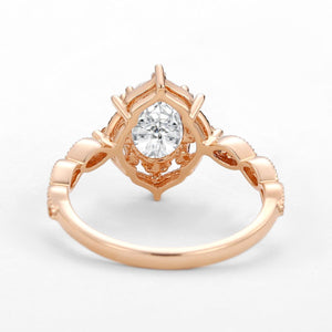 Charlotte’s Mistveil | 1.5ct Lab Opal Vintage Engagement Ring.