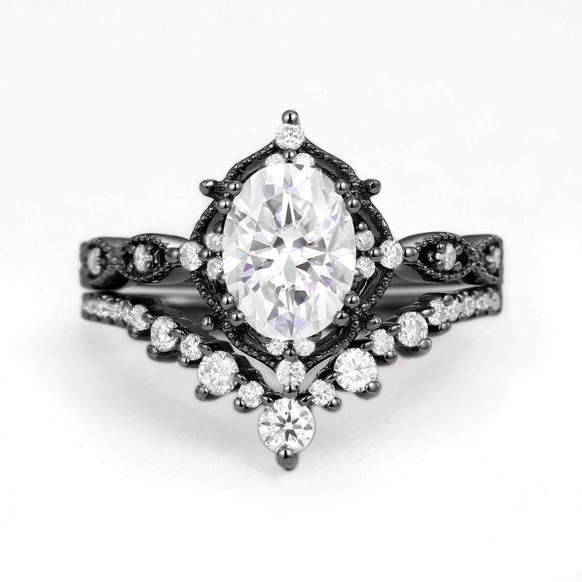 Juliet’s Masquerade | Black Gold Signature Vintage Bridal Set 2pcs.