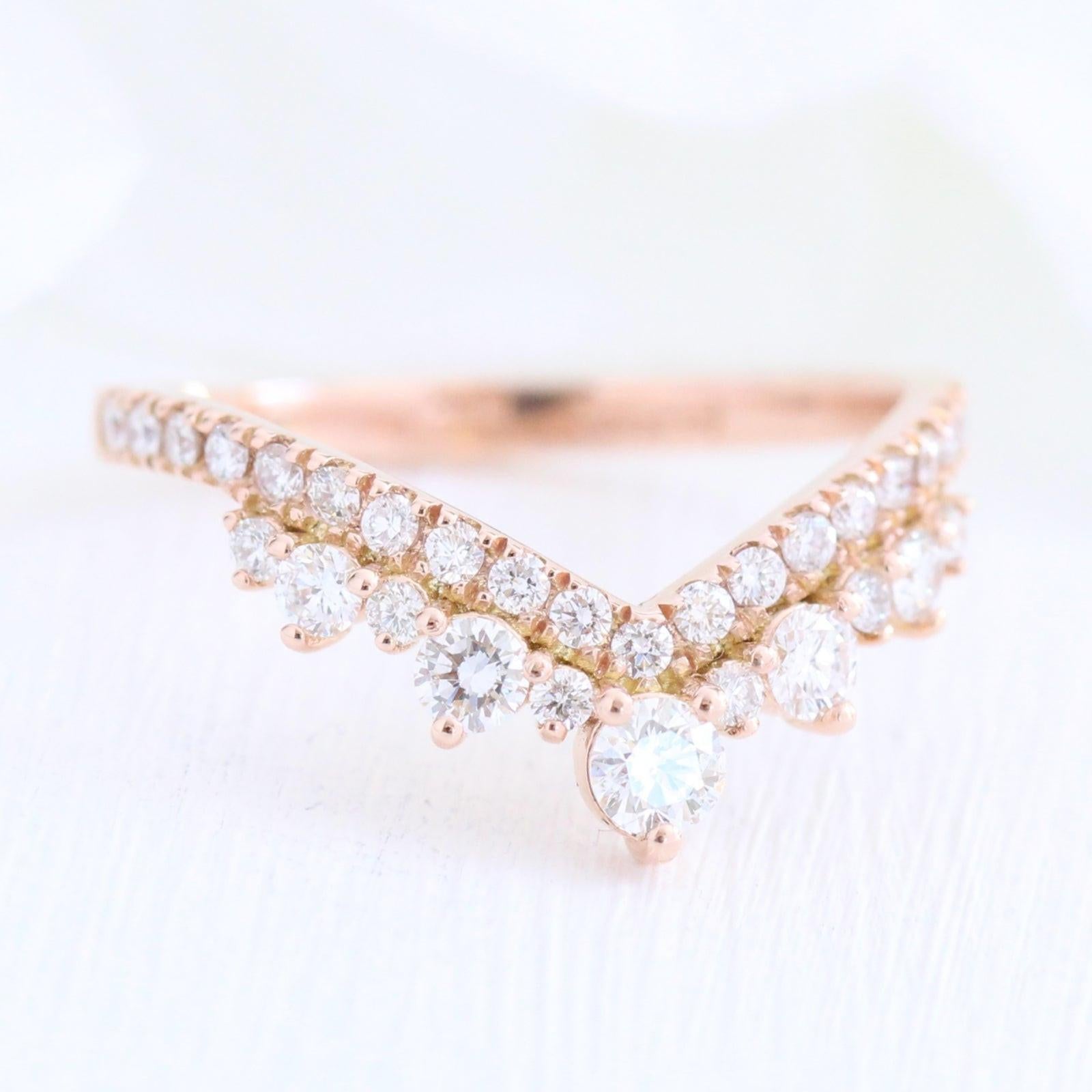 Grace’s Tiara | Vintage Oval Cut Lab Diamond Bridal Set 2pcs.