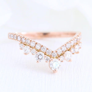 Grace’s Tiara | Vintage Oval Cut Lab Diamond Bridal Set 2pcs.
