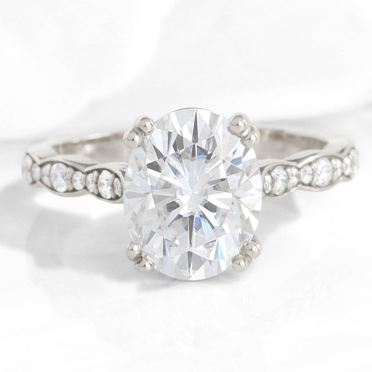 Grace’s Grande | 3CT Vintage Oval Diamond Engagement Ring.