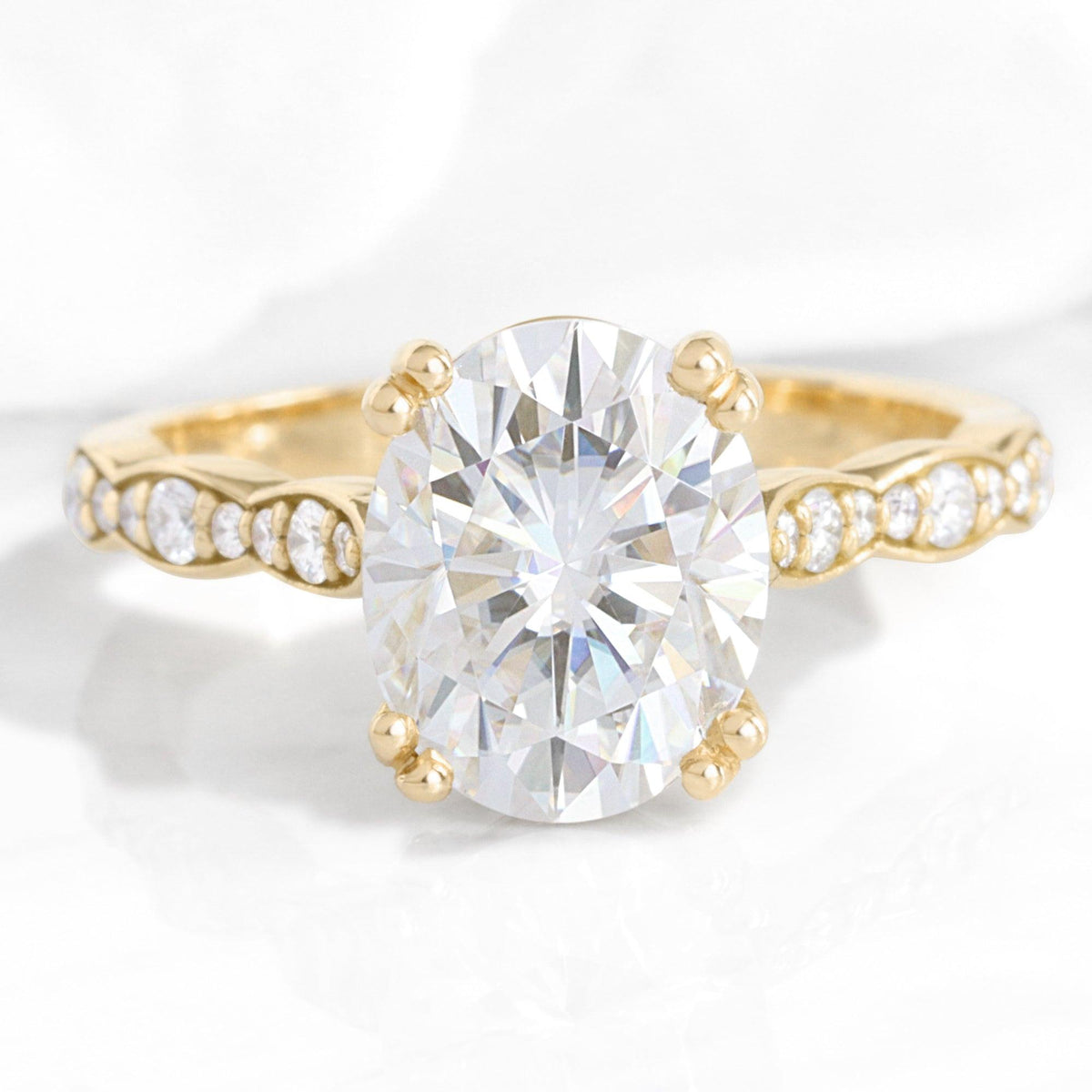 Grace’s Grande | 3CT Vintage Oval Diamond Engagement Ring.