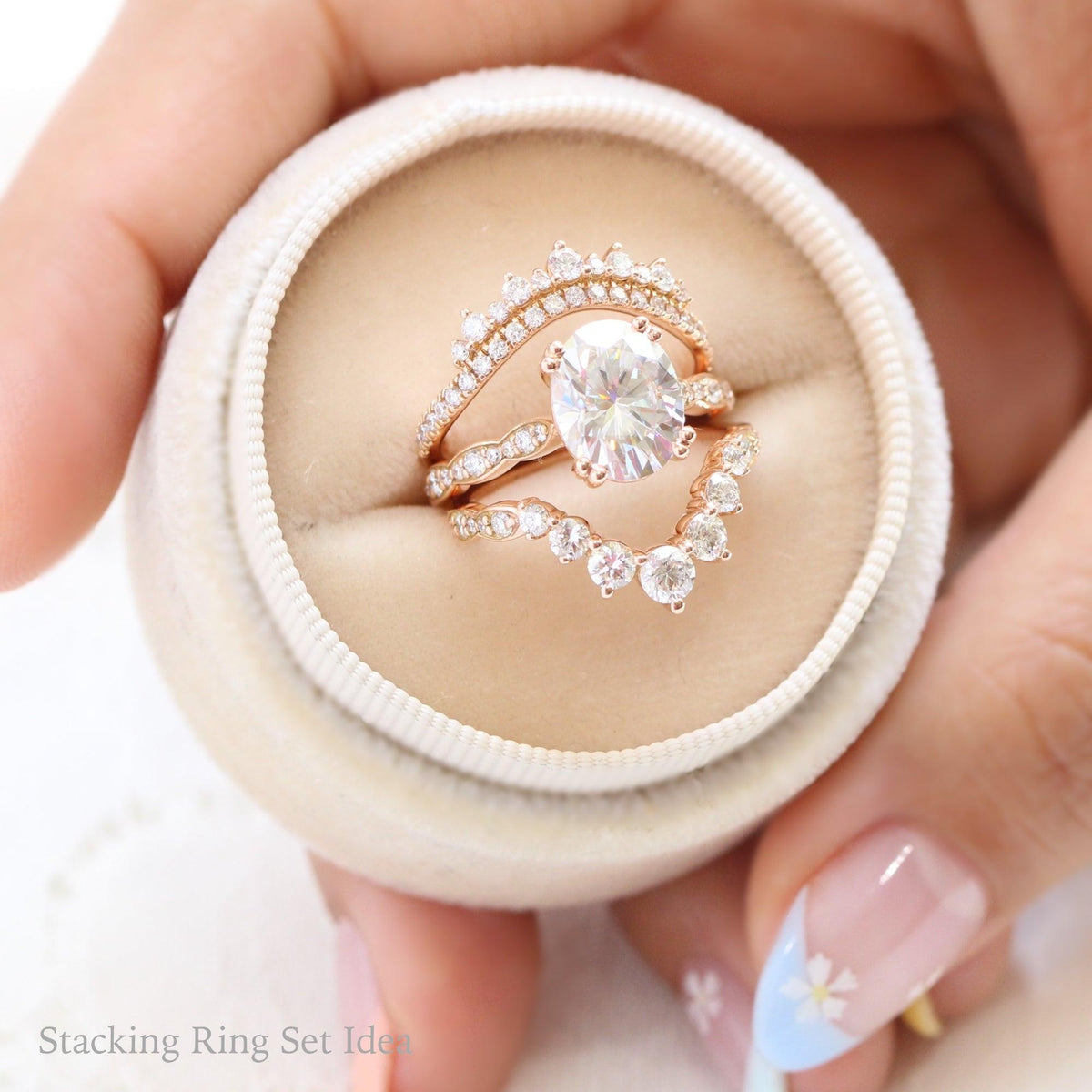 Grace’s Grande | 3CT Vintage Oval Diamond Engagement Ring.