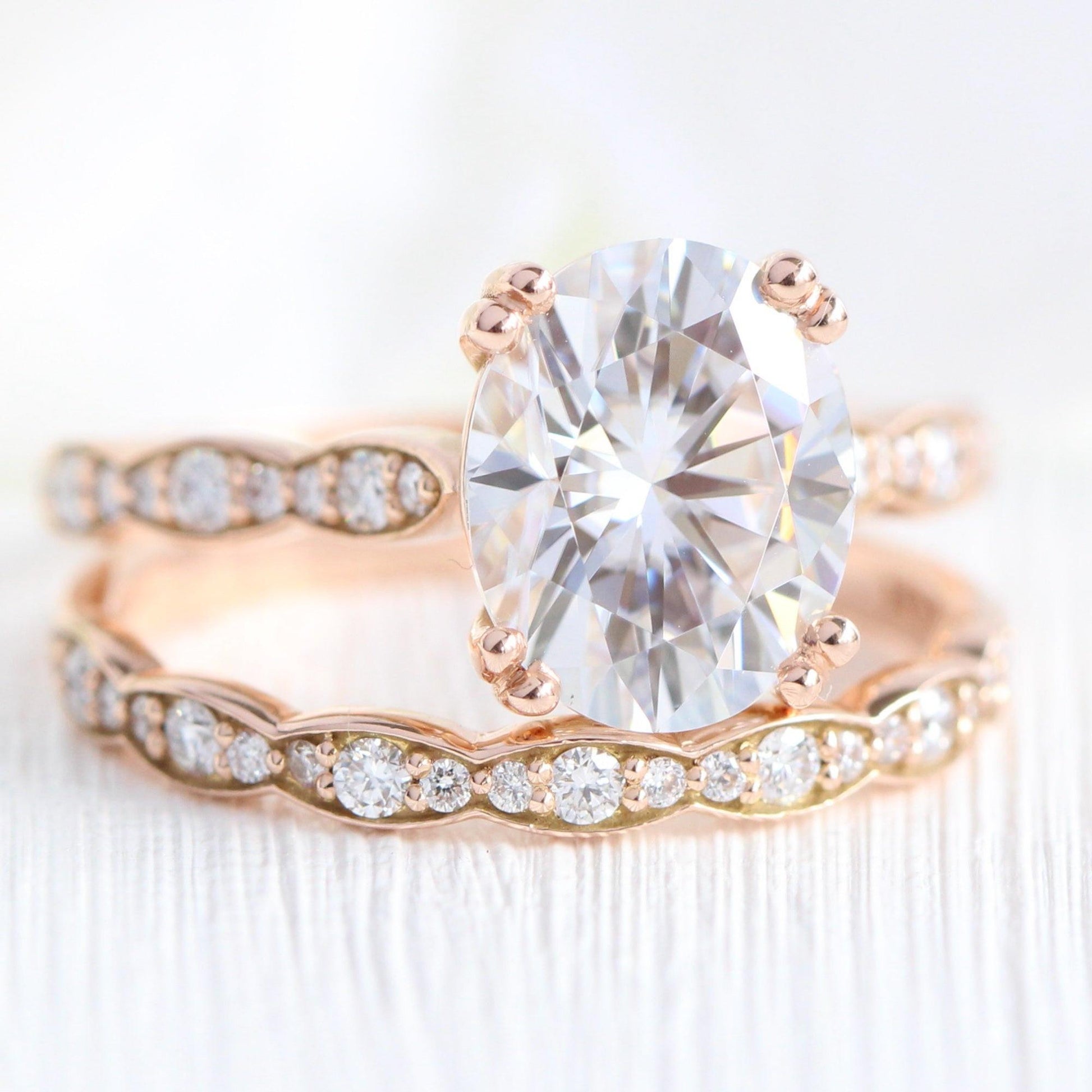 Grace’s Radiance | 3CT Oval Diamond Bridal Set 2pcs.