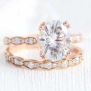 Grace’s Radiance | 3CT Oval Diamond Bridal Set 2pcs.