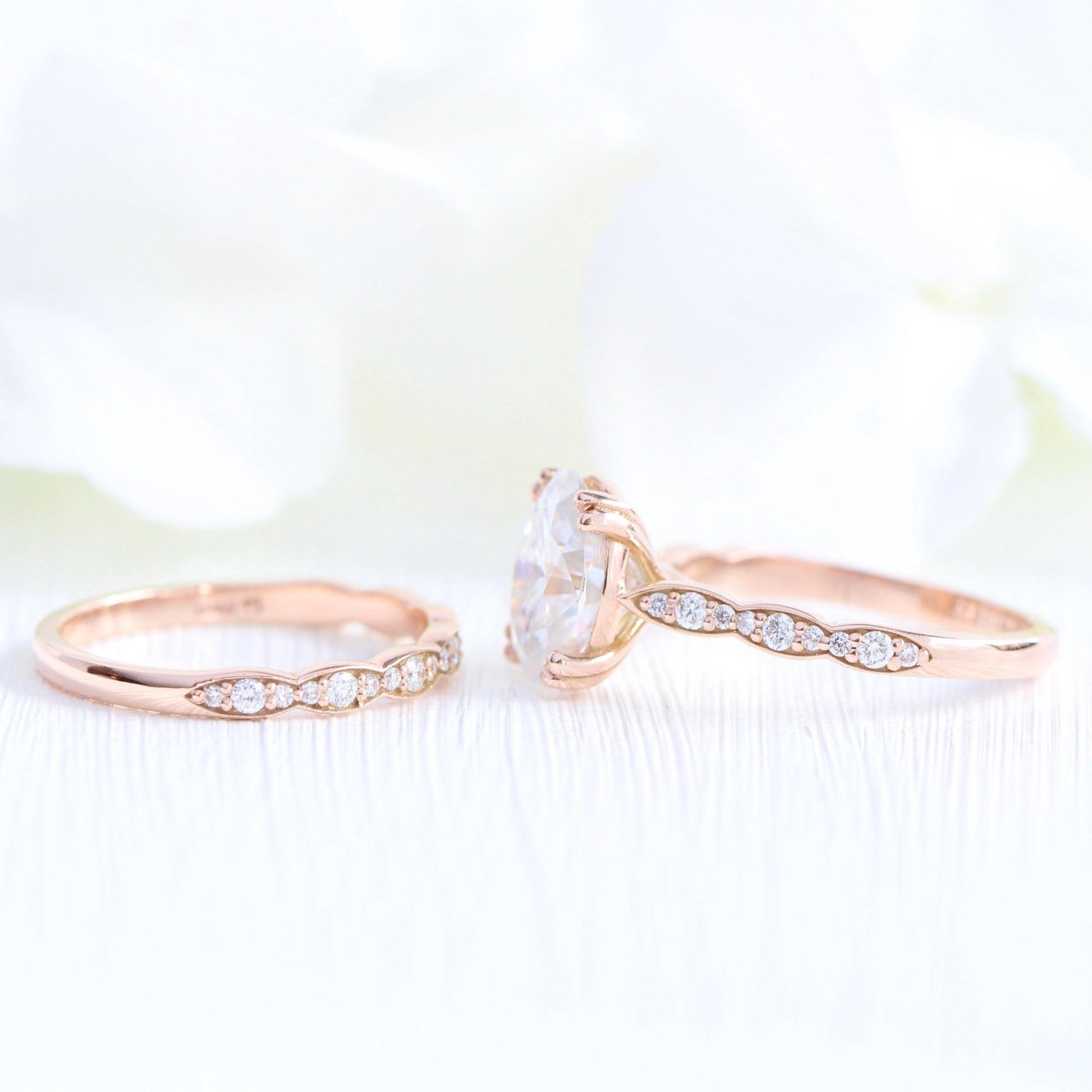 Grace’s Radiance | 3CT Oval Diamond Bridal Set 2pcs.