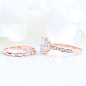 Grace’s Radiance | 3CT Oval Diamond Bridal Set 2pcs.