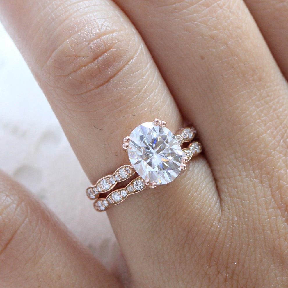 Grace’s Radiance | 3CT Oval Diamond Bridal Set 2pcs.