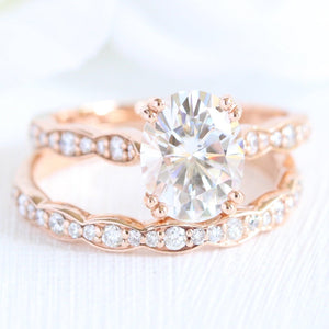 Vera's Grace | 2CT Oval Classic Moissanite Solitaire Engagement Ring.