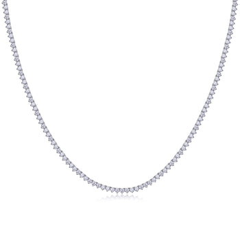Brilliant Silver Tennis Necklace - Stellaradorn