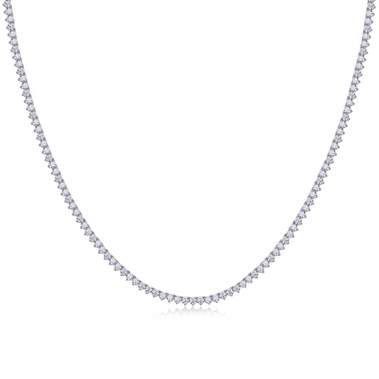 Brilliant Silver Tennis Necklace - Stellaradorn