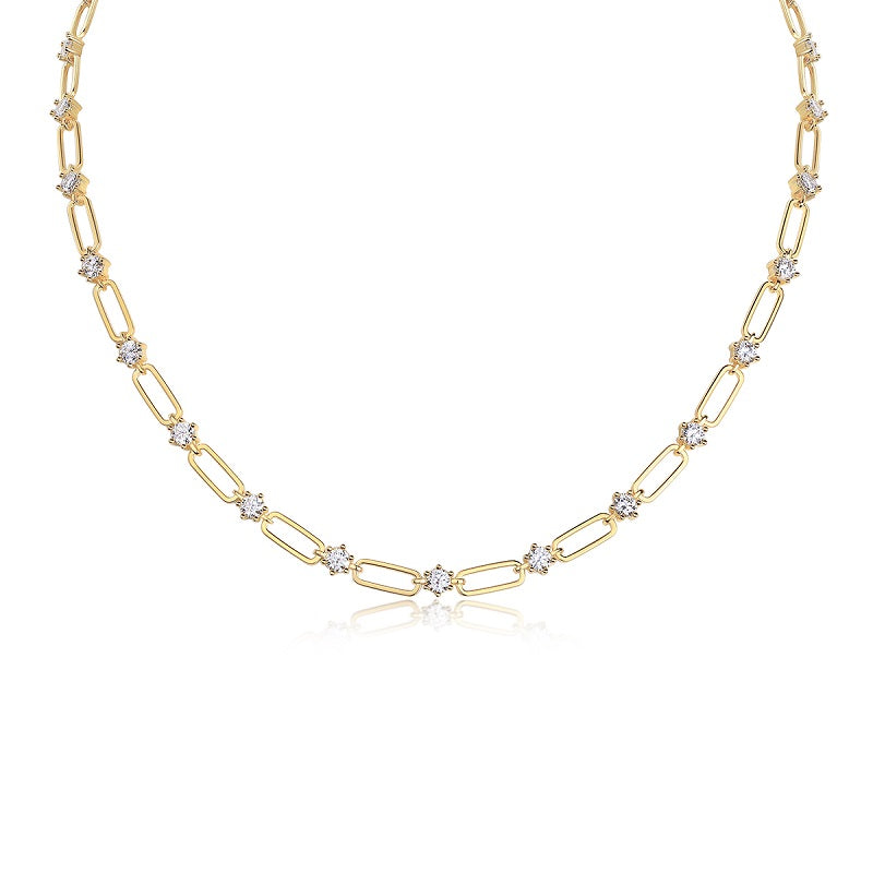 Golden Dainty Foral Station Necklace - Stellaradorn