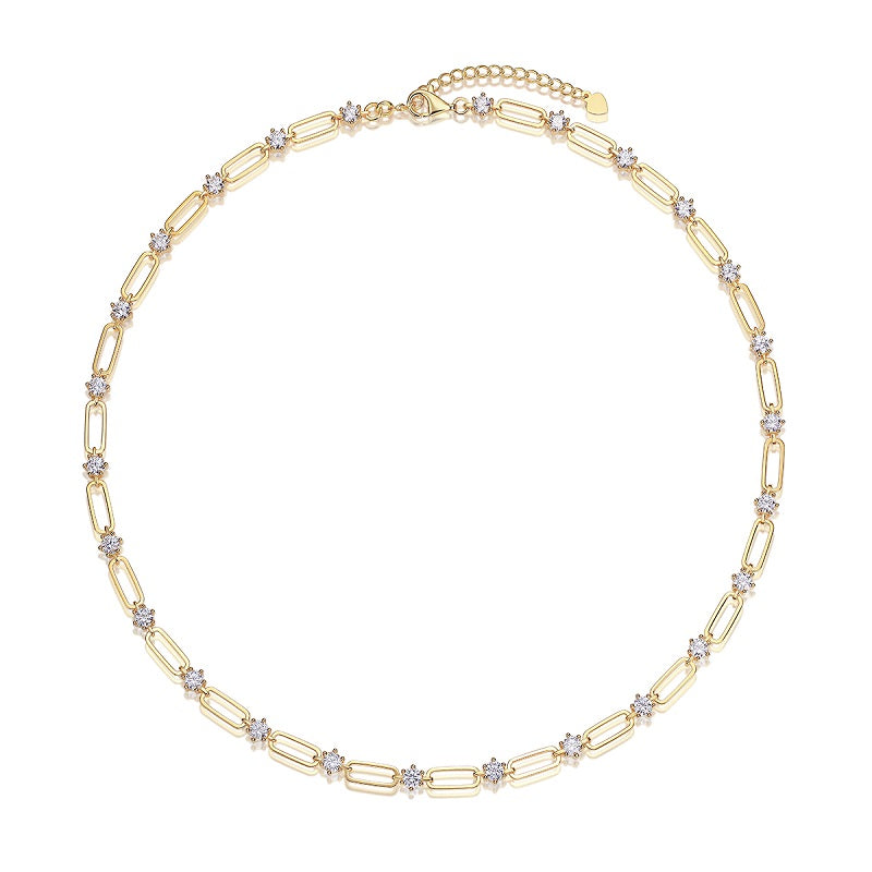 Golden Dainty Foral Station Necklace - Stellaradorn