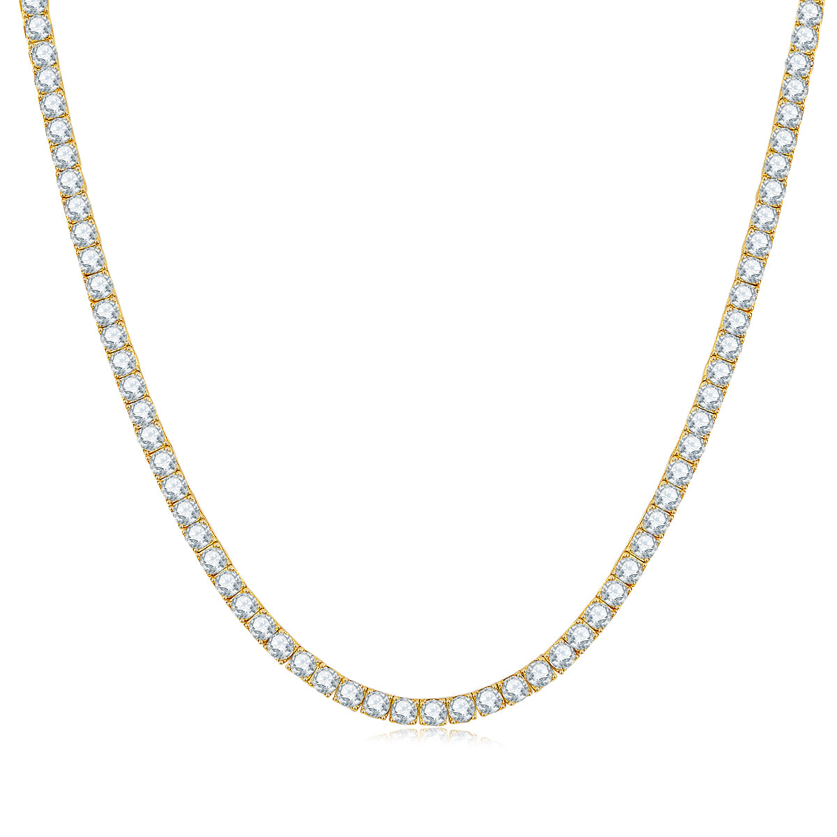 Sparkle Gold Tennis Chain Necklace - Stellaradorn