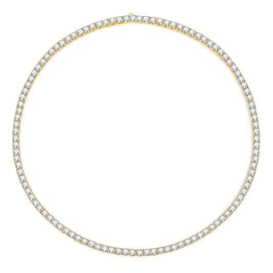 Sparkle Gold Tennis Chain Necklace - Stellaradorn