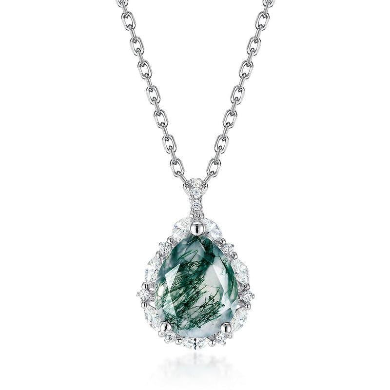 Moss Agate Ethereal Forrest Jewelry Set.