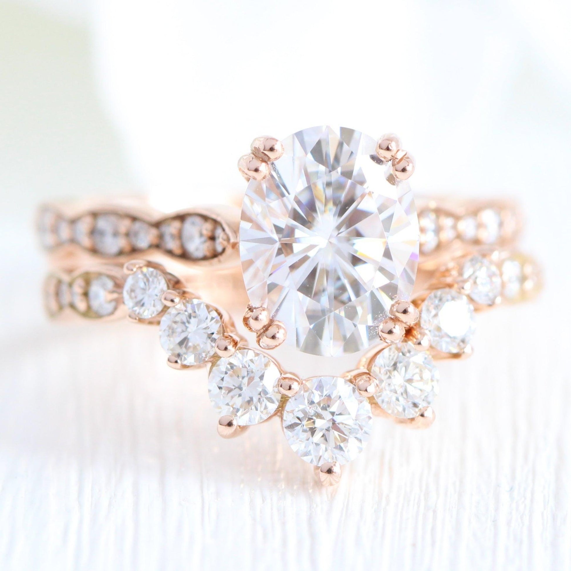 Vera's Grace | 2CT Oval Classic Moissanite Solitaire Engagement Ring.