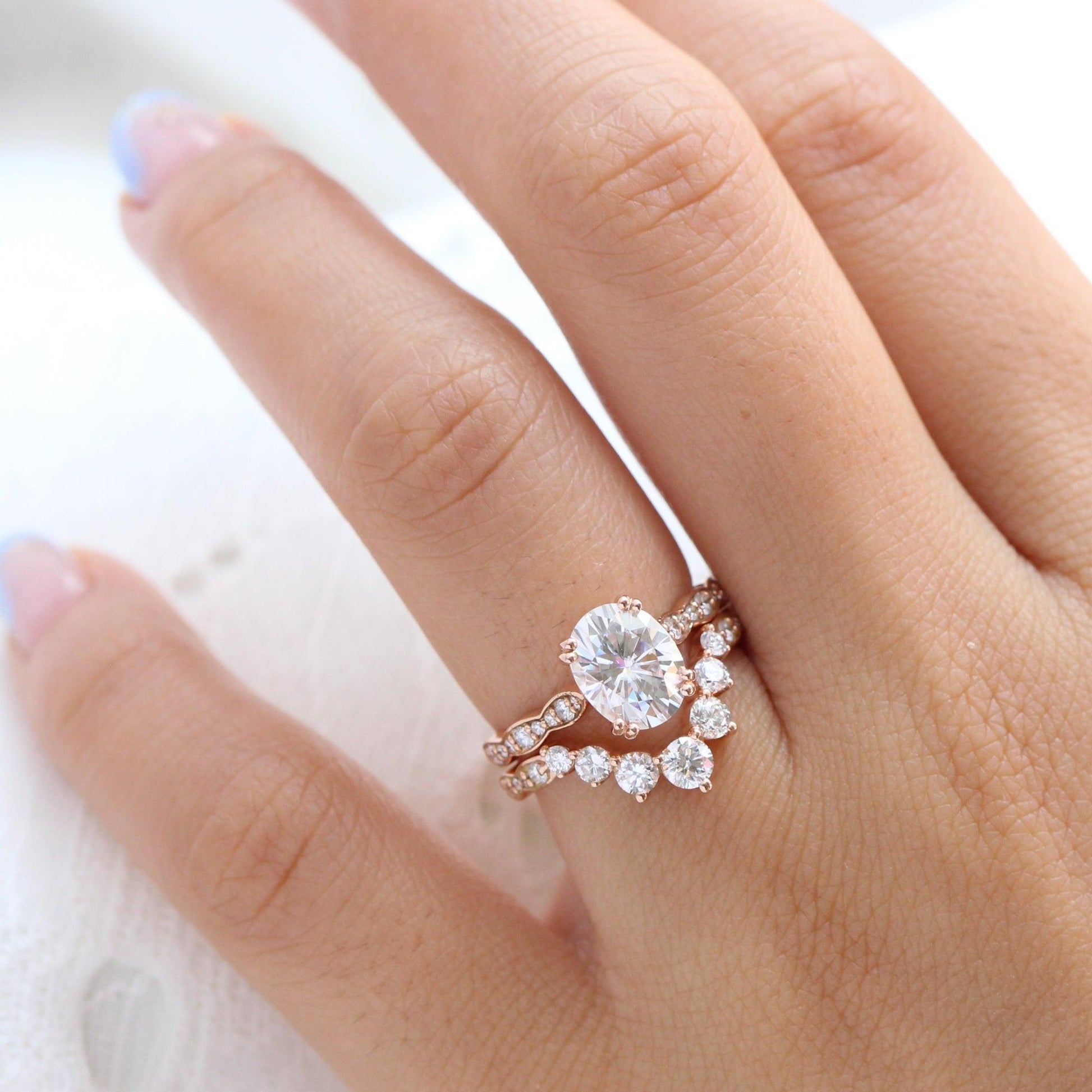 Vera's Grace | 2CT Oval Classic Moissanite Solitaire Engagement Ring.