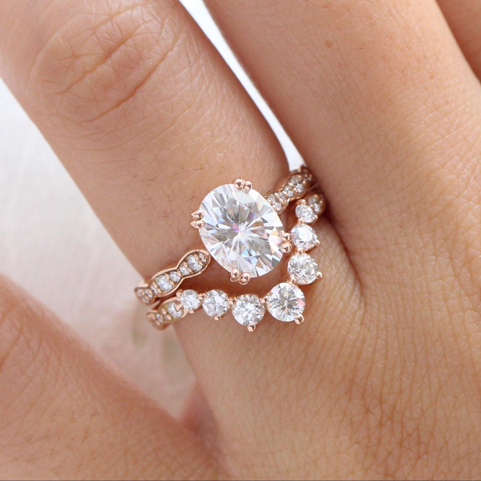 Grace’s Arc | Classic Oval Diamond Bridal Set 2pcs.