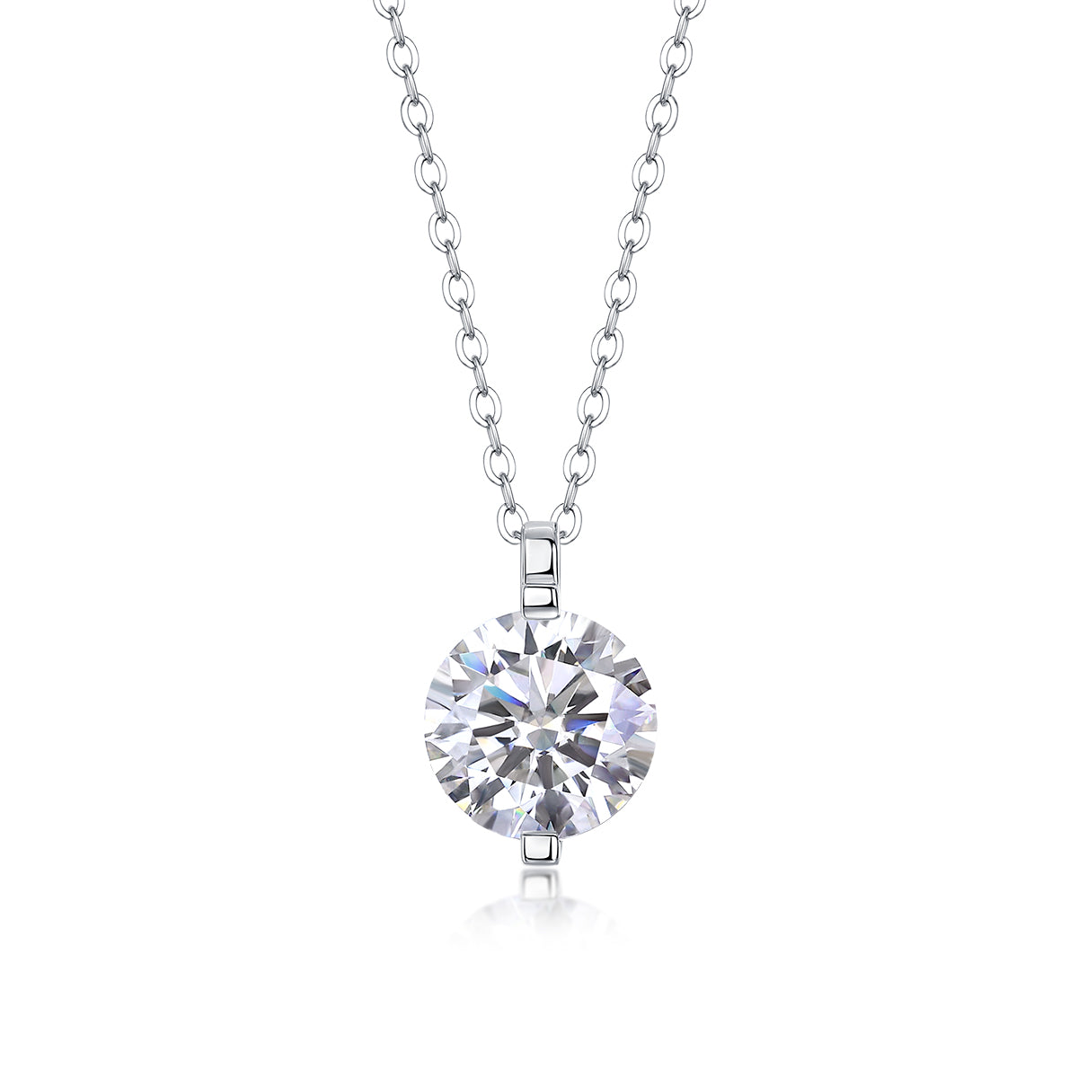 Classic Round Solitaire Pedant Necklace - Stellaradorn