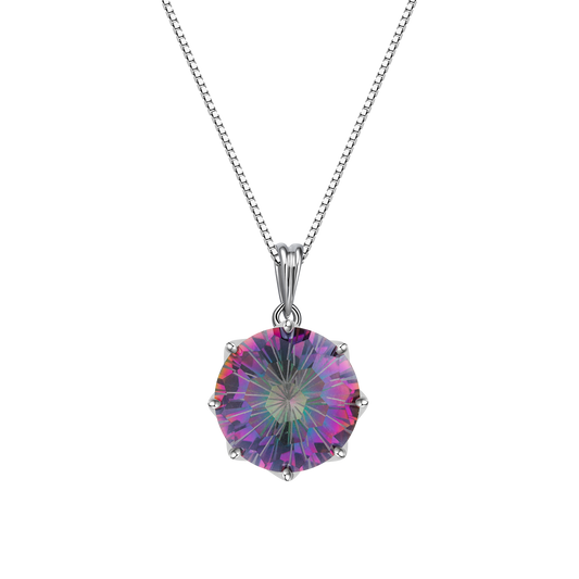 Radiant Mystic Quartz Pendant Necklace - Stellaradorn