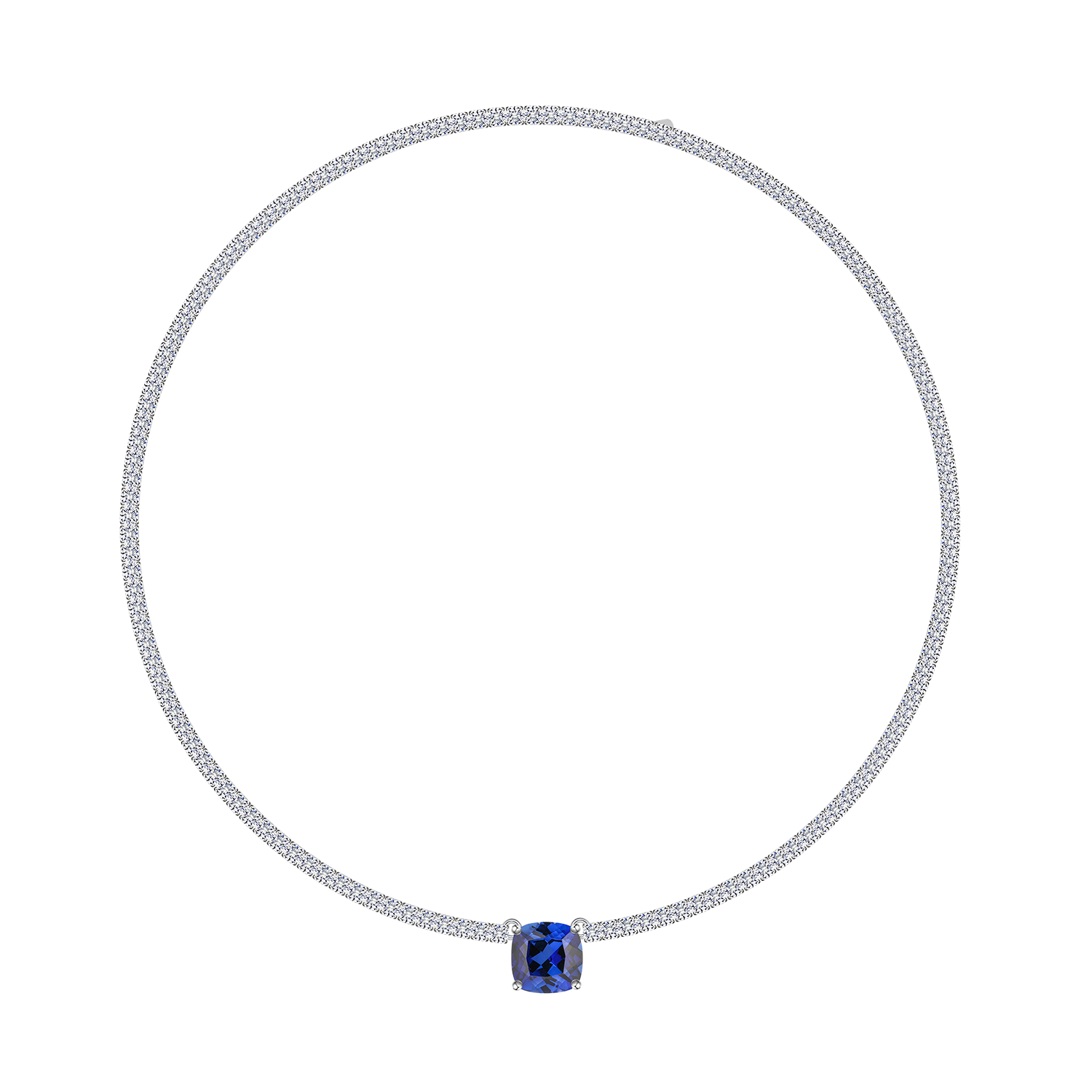 Blue Sapphire Drop Necklace - Stellaradorn