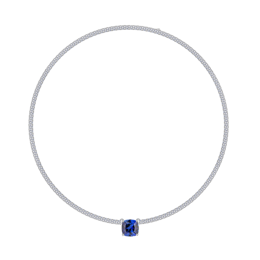 Blue Sapphire Drop Necklace - Stellaradorn