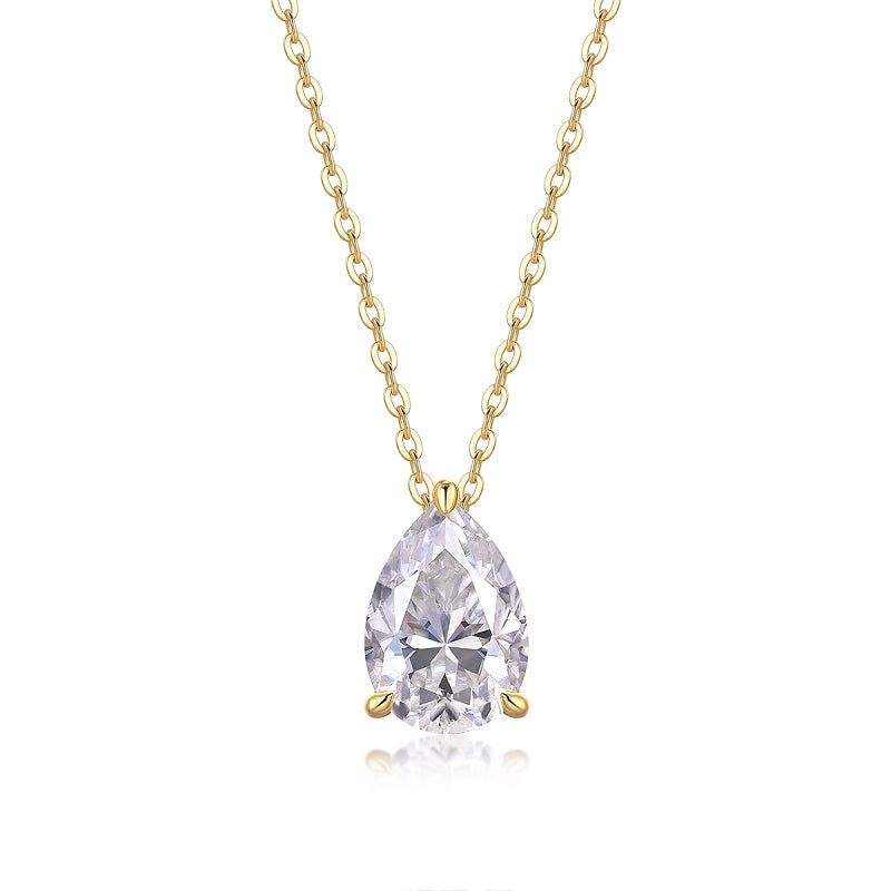 Teardrop Solitaire Pedant Necklace - Stellaradorn