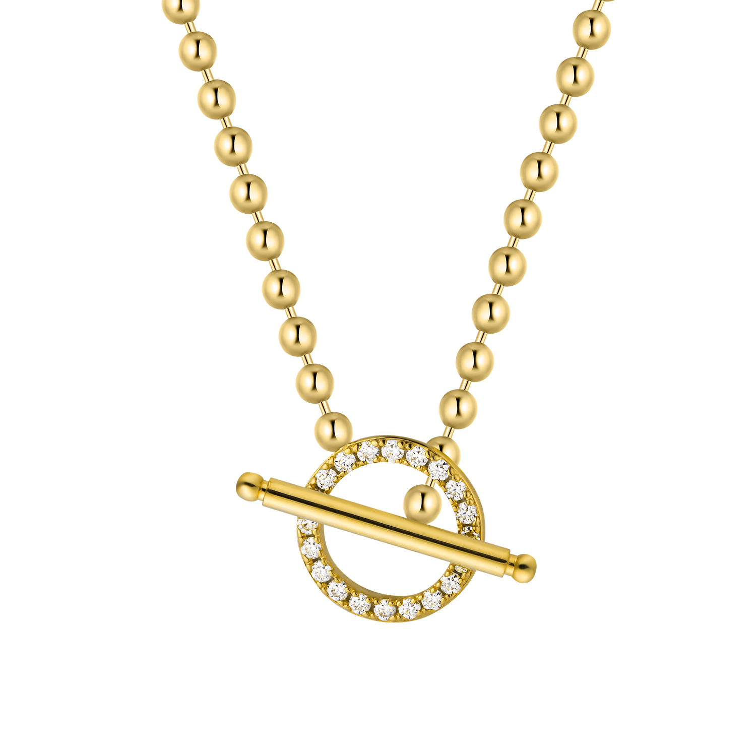 Classic Gold Bar Lariat Toggle Necklace - Stellaradorn