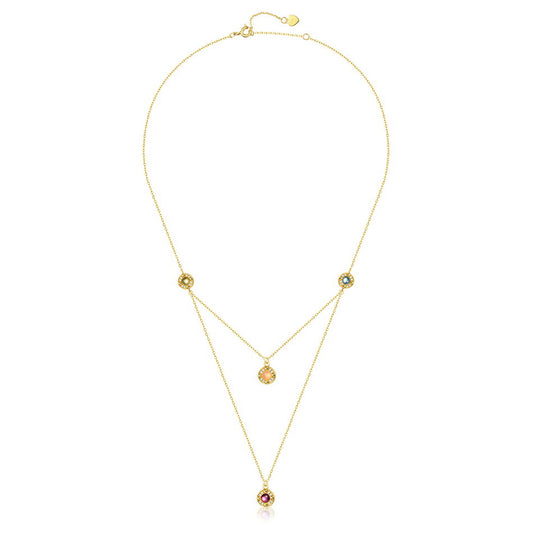 Double-Layer Dainty Gem Necklace - Stellaradorn